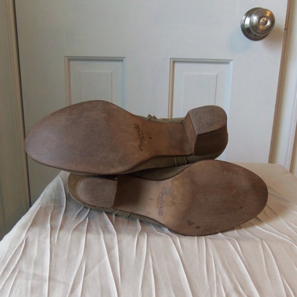 Madewell Taupe Suede Ankle Boots sz 8 - Picture 8 of 9